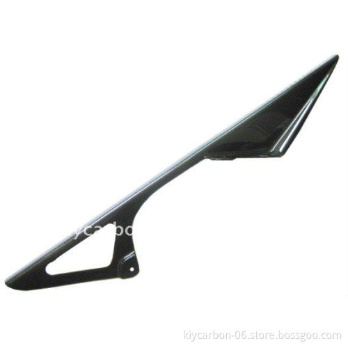 Carbon fiber motorcycle chain guard